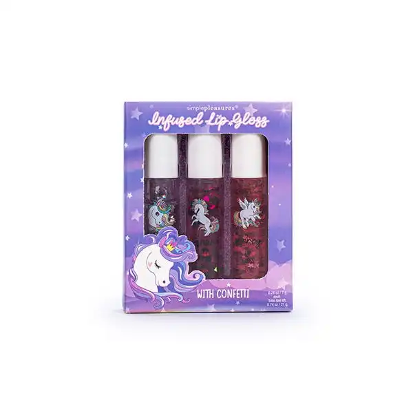 Kid Cut Set Of 3 Infused Lip Gloss With Confetti - TRI-COASTAL - Comparador de precios