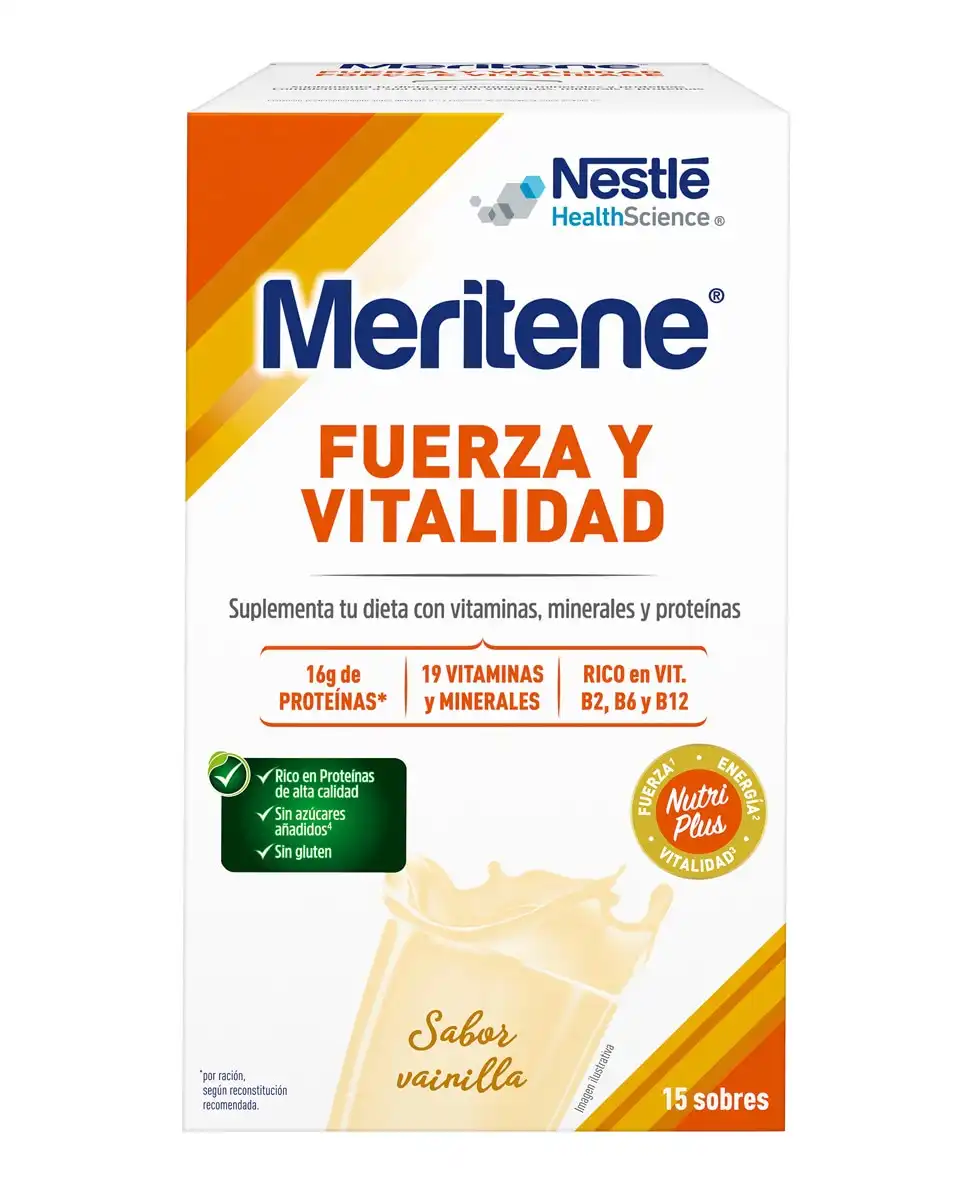 Meritene - 15 Sobres Batido Sabor Vainilla - Meritene - Comparador de precios