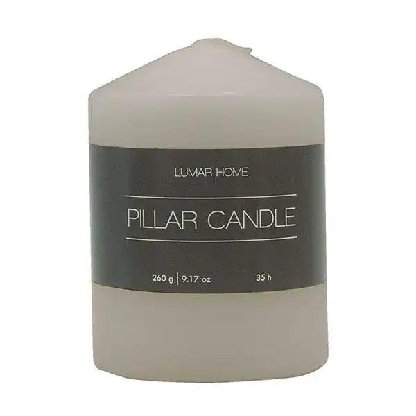 Pillar Candle Gris 260Gr - LUMAR HOME - Comparador de precios