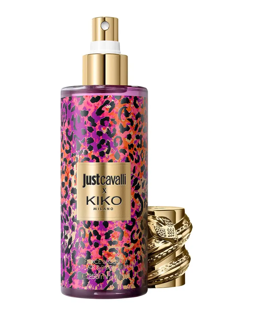 Spray perfumado para el cuerpo y el cabello, con notas florales y afrutadas Just Cavalli X Kiko Milano Fierce Blossom Fragrance Mist - Kiko Milano - Comparador de precios