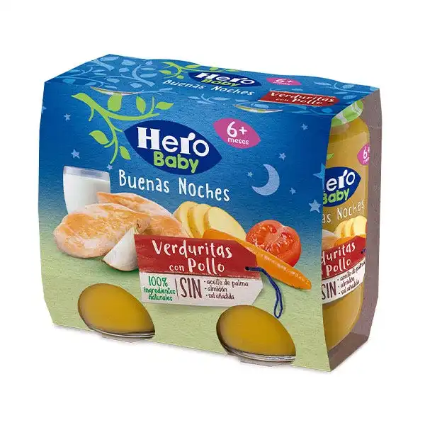 Tarrito Buenas Noches Verduritas Con Pollo - HERO - Comparador de precios