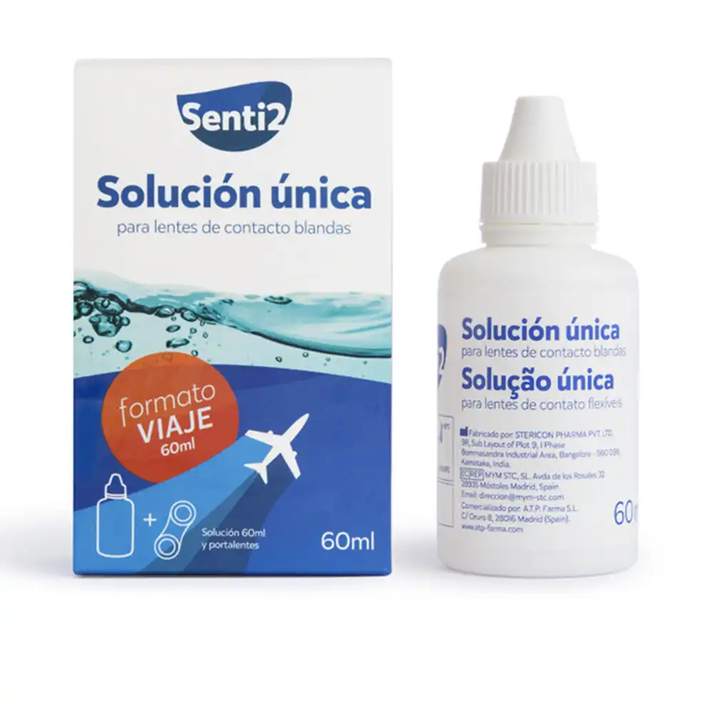 Única solución con ácido hialurónico + portalentes 60 ml - SENTI2 - Comparador de precios