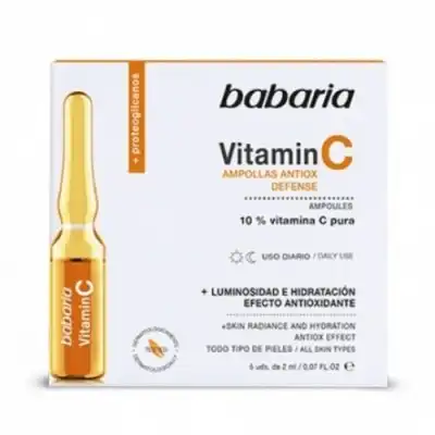 Babaria Babaria Ampollas Facial Vitamina C, 10 ml - Babaria - Comparador de precios