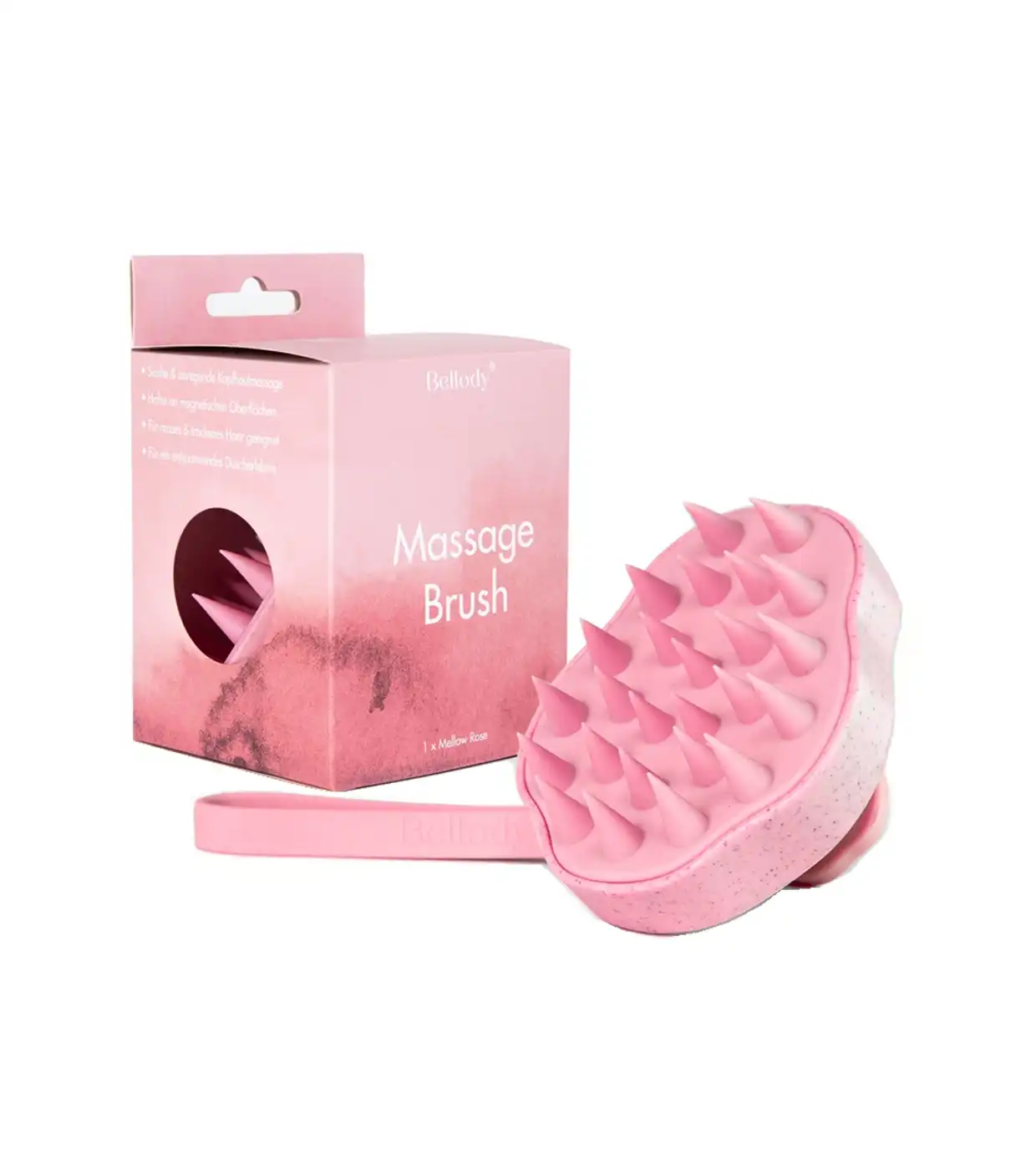 Bellody - Cepillo masajeador para cuero cabelludo - Rosa suave - Bellody - Comparador de precios