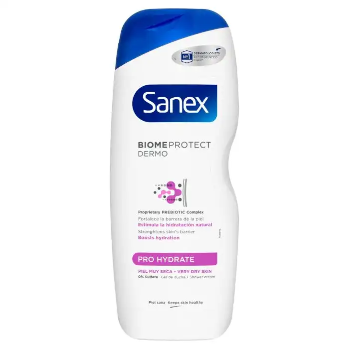 Biome Gel de Ducha Pro-Hidratante Piel seca 600 ml - Sanex - Comparador de precios