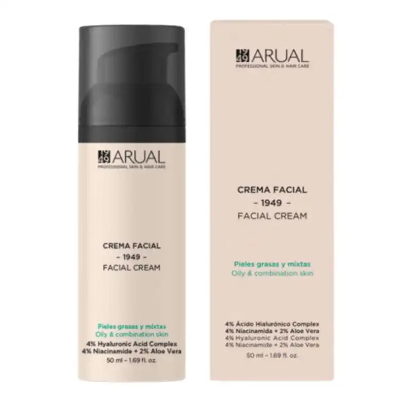 Crema Facial Pieles Grasas Y Mixtas - 50 ml - Arual - Arual - Comparador de precios