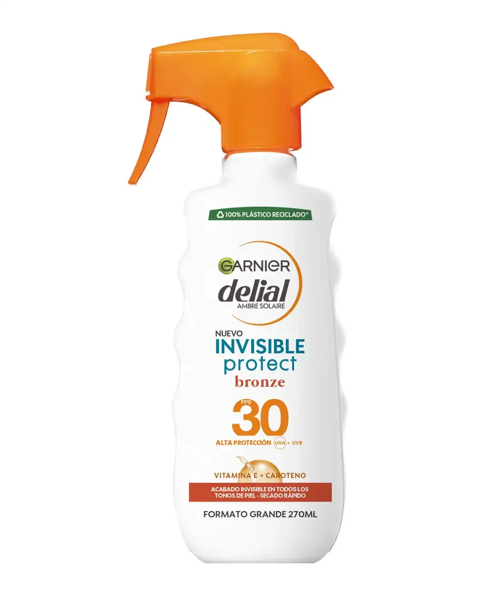 DELIAL - Protector Solar En Spray Invisible Protect Bronze SPF 30 Garnier - DELIAL - Comparador de precios