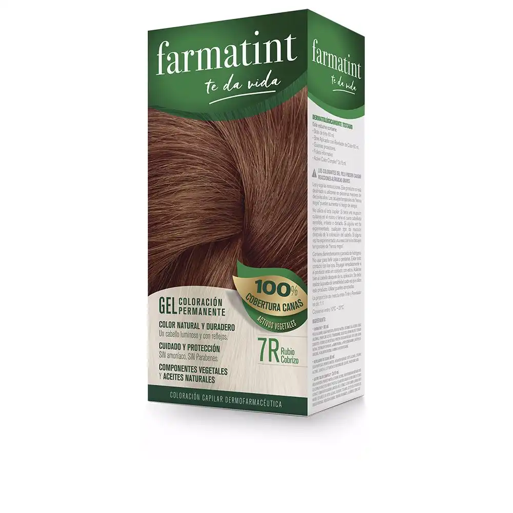 Farmatint Gel coloración permanente #7r-rubio cobrizo 5 u - Farmatint - Comparador de precios