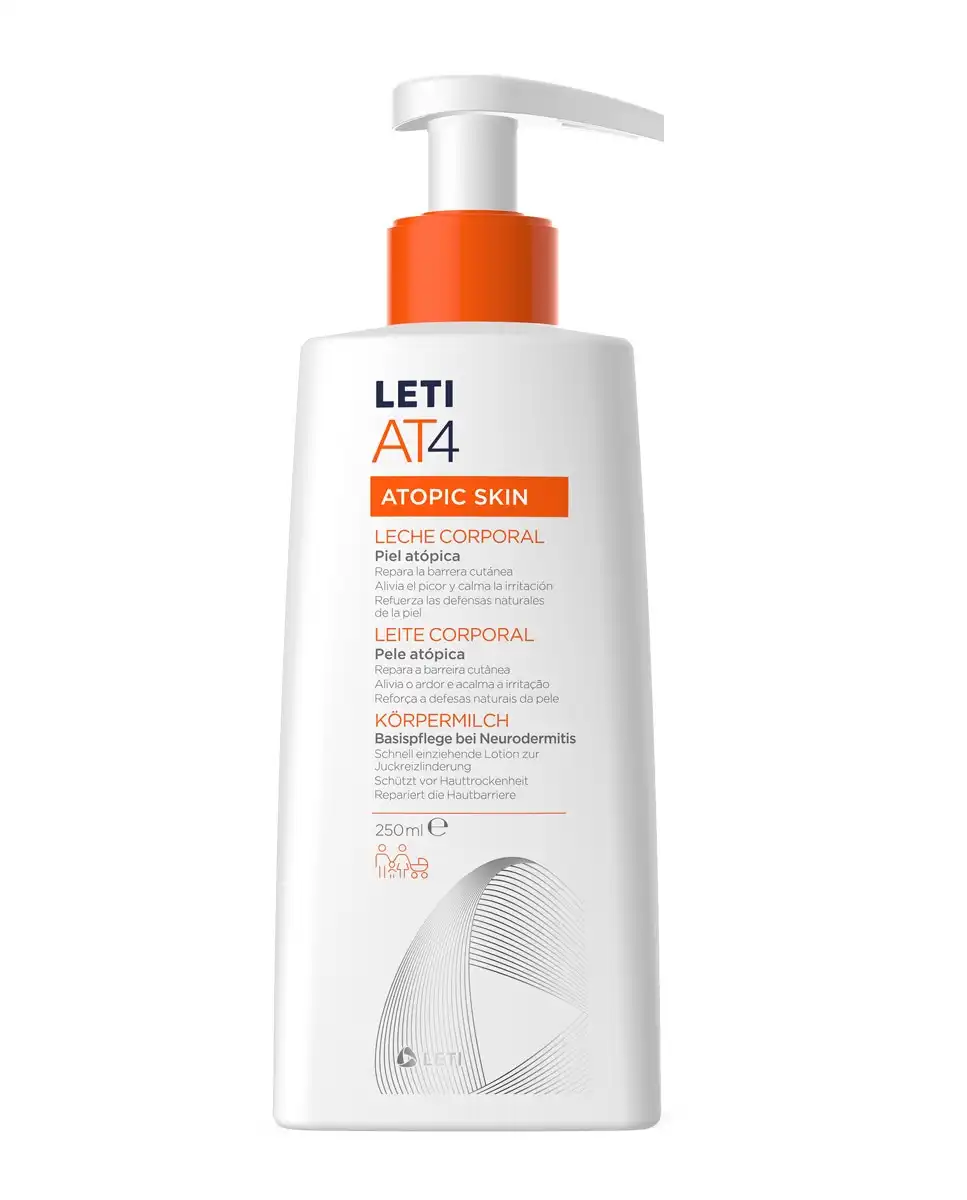 Leti - Leche Corporal Emoliente/protector Piel Atópica 250 Ml AT4 - Leti - Comparador de precios