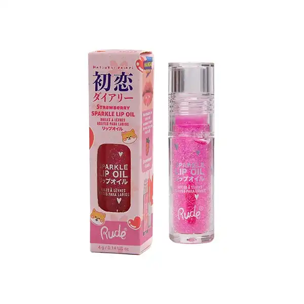 Manga Sparkle Lip Oil Strawberry Oil Strawberry - RUDE - Comparador de precios