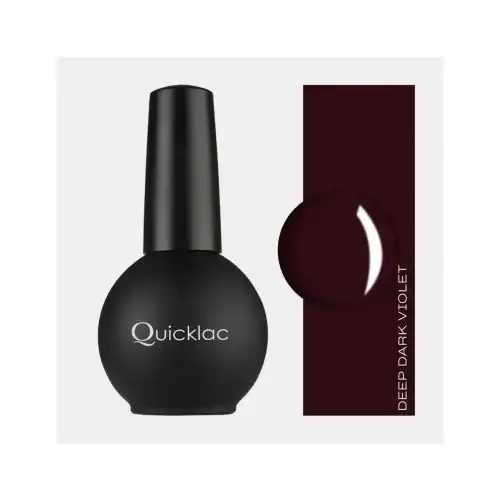 Mia Make Up - Quicklac Semipermanente Lacas de uñas 15 ml DEEP DARK VIOLET - Mia Make Up - Comparador de precios
