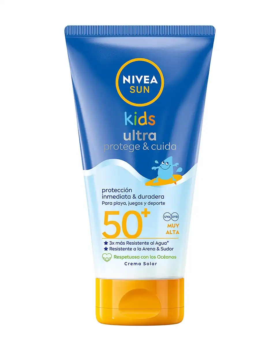 NIVEA - Crema Solar Facial Kids Ultra Protege & Cuida SPF 50+ Sun - Nivea - Comparador de precios