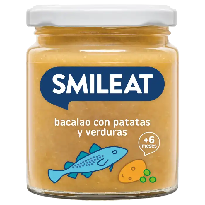 Tarrito Bacalao Patatas y Verduras +6 Meses 230 gr - SMILEAT - Comparador de precios