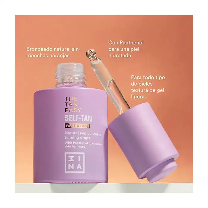 The Tan Easy Self Tan Face Drops 8.8 gr - 3ina - Comparador de precios