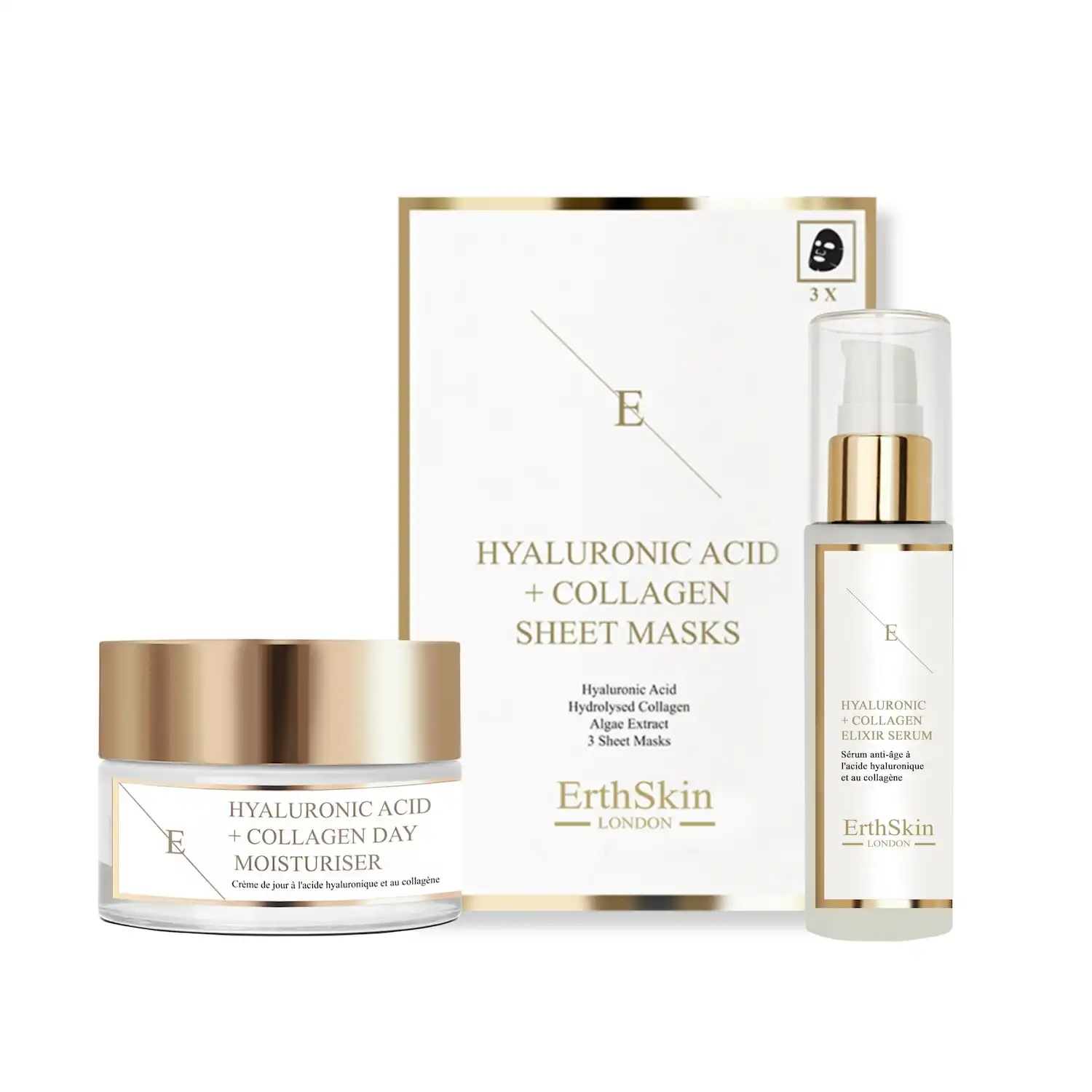 Trío Hydra Lift Glow Set de tratamiento facial - ErthSkin London - Comparador de precios