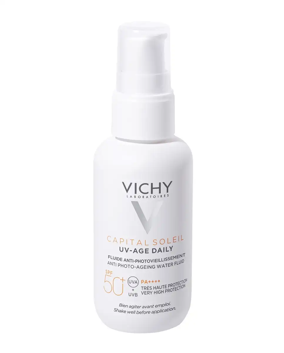 Vichy - Fotoprotector Capital Soleil UV-AGE Water Fluid Antifotoenvejecimiento SPF50+ 40 Ml - Vichy - Comparador de precios