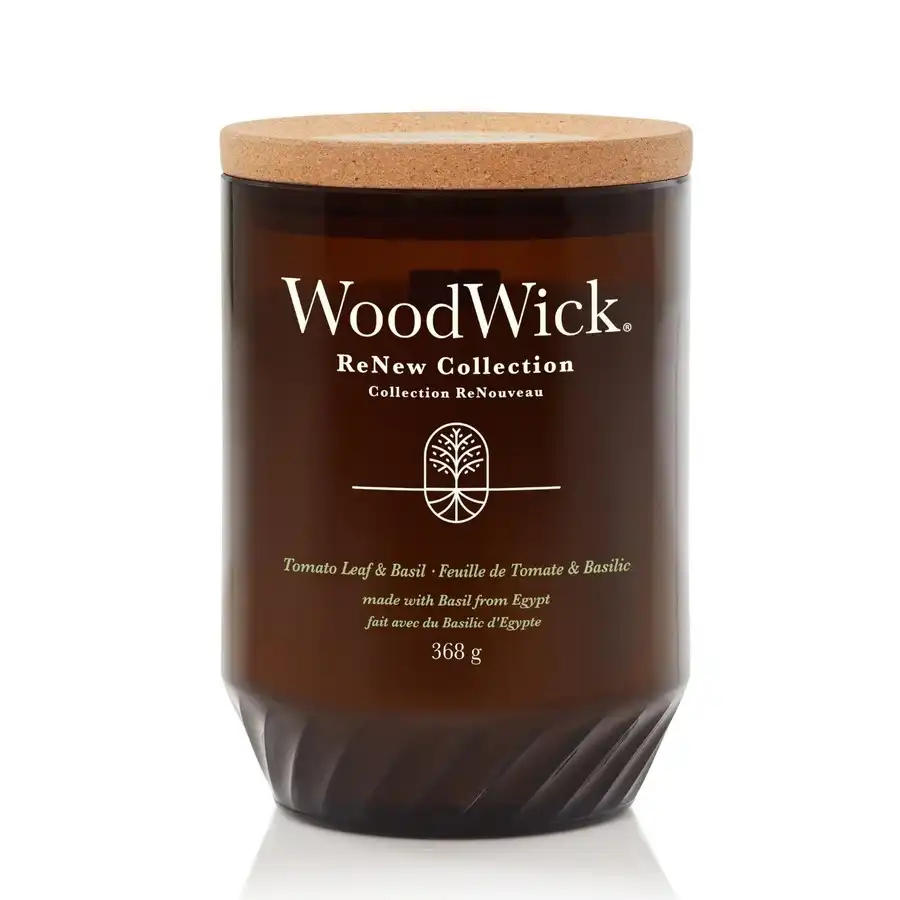 WoodWick - RENEW LARGE CANDLE TOMATO LEAF & BASIL Velas 368 g unisex - WoodWick - Comparador de precios
