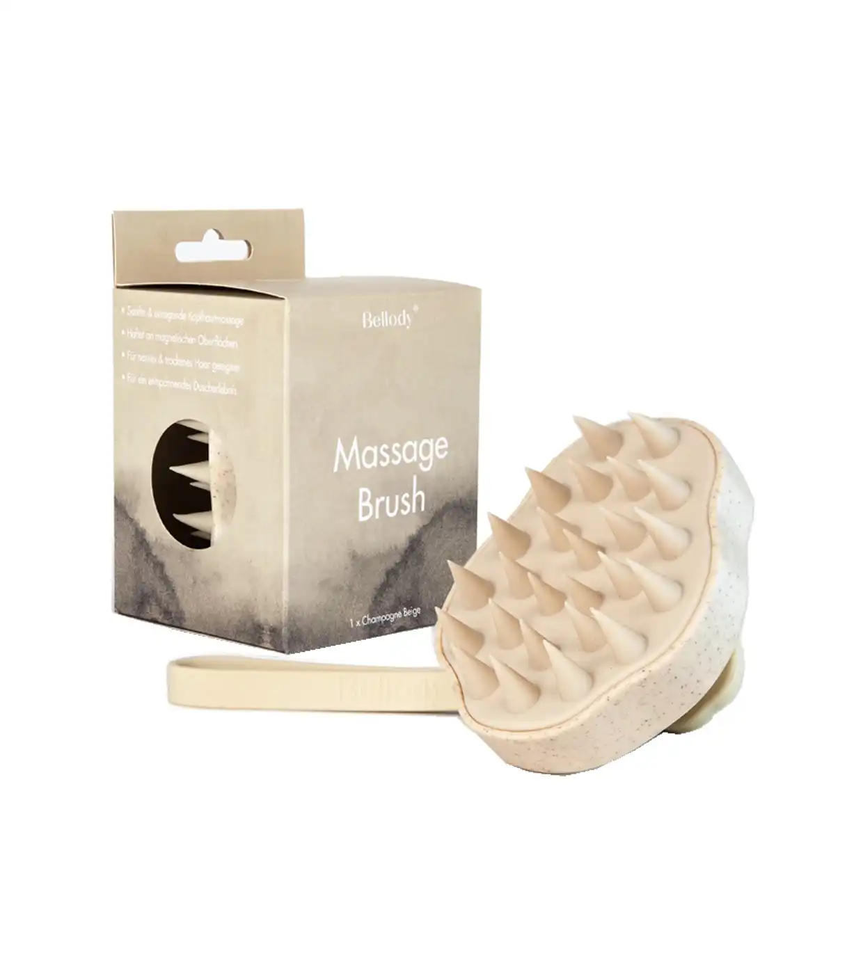 Bellody - Cepillo masajeador para cuero cabelludo - Champagne Beige - Bellody - Comparador de precios