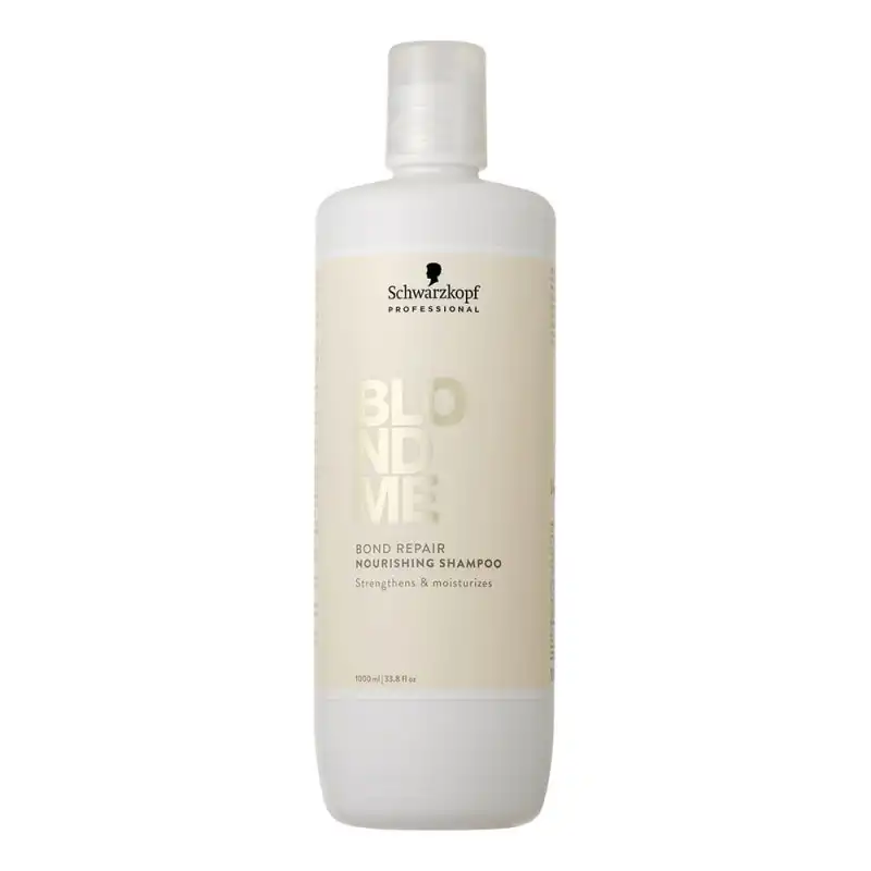 Bond Repair Nourishing Shampoo 1000 ml - Schwarzkopf - Champú nutritivo y fortalecedor para cabello rubio y aclarado. - Schwarzkopf - Comparador de precios