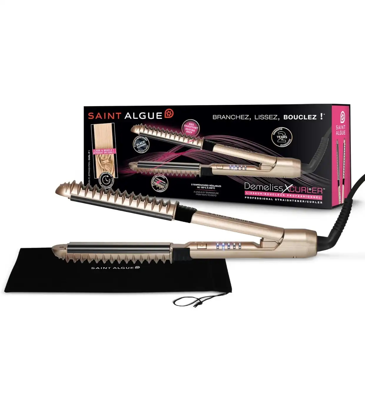 Demeliss - Plancha para el pelo y rizador 2 en 1 - Demeliss - Comparador de precios
