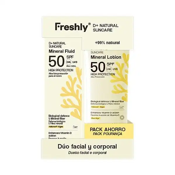 Full Protection D+ Natural Suncare Pack - Freshly Cosmetics - Comparador de precios