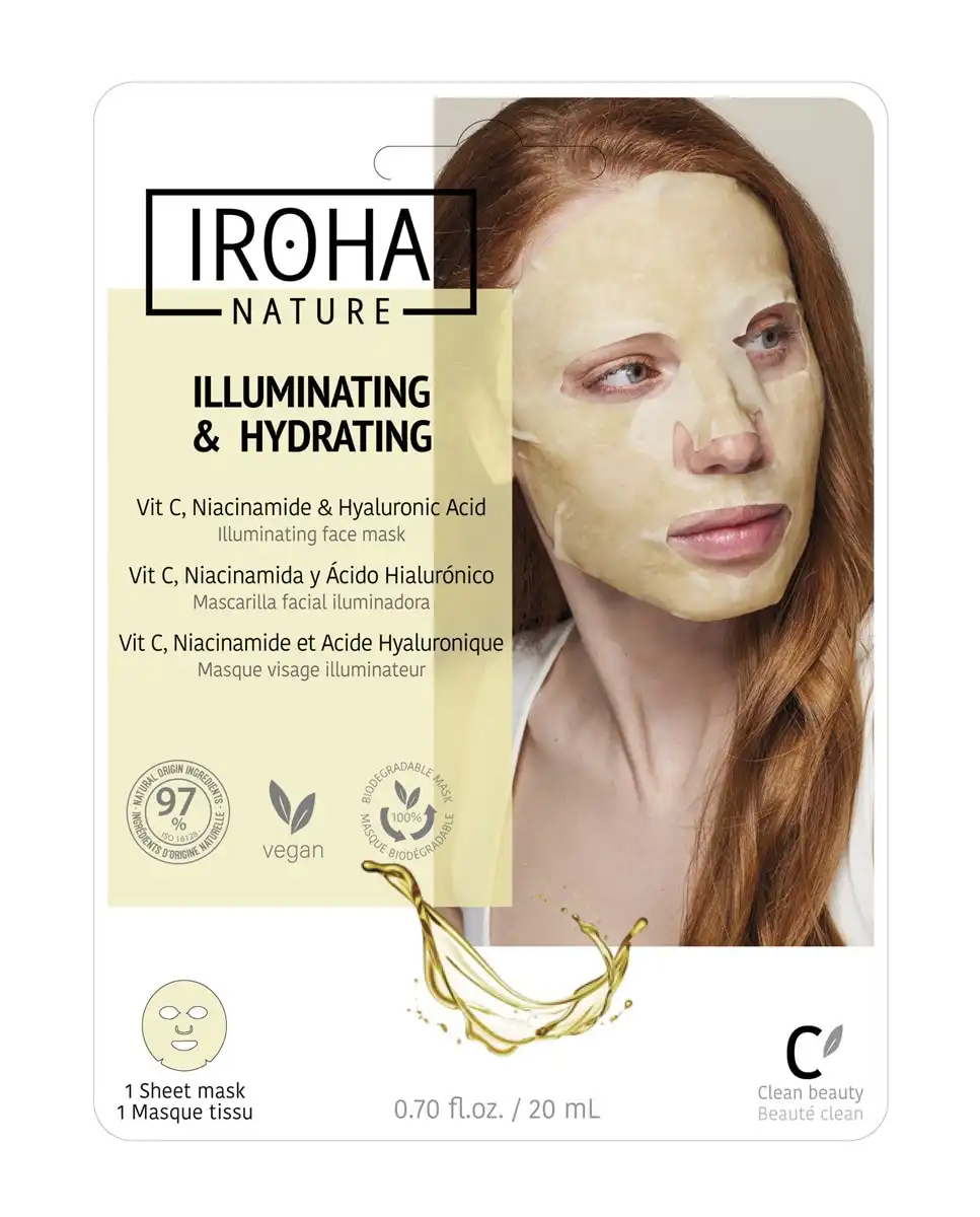 Iroha Nature - Mascarilla Facial Tisú Iluminadora E Hidratante Con Vitamina C - Iroha Nature - Comparador de precios