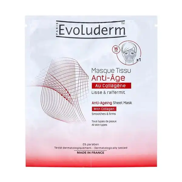 Masque Tissu Antiâge Au Collagène - Evoluderm - Comparador de precios