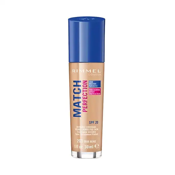 Match Perfection Invisible Coverage Spf 20 203 True Beige - Rimmel London - Comparador de precios