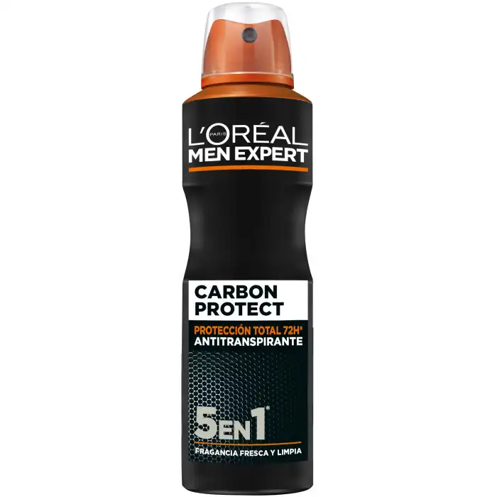 Men Expert Carbon Protect Spray Antitranspirante 5 en 1 150 ml - Loreal Paris - Comparador de precios