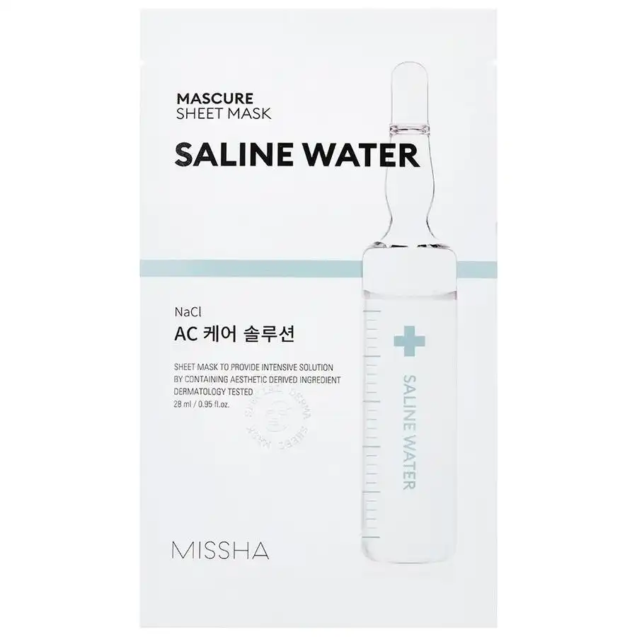 Missha - Mascure Sheet Mask Saline Water Mascarillas de celulosa 27 ml unisex - Missha - Comparador de precios