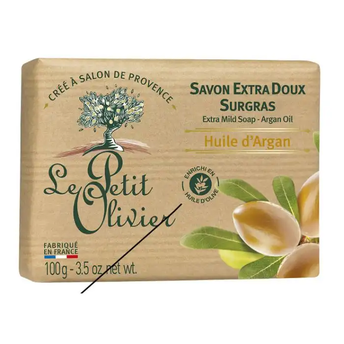 Pastilla Jabón Aceite de Argán 100 gr - Le Petit Olivier - Comparador de precios