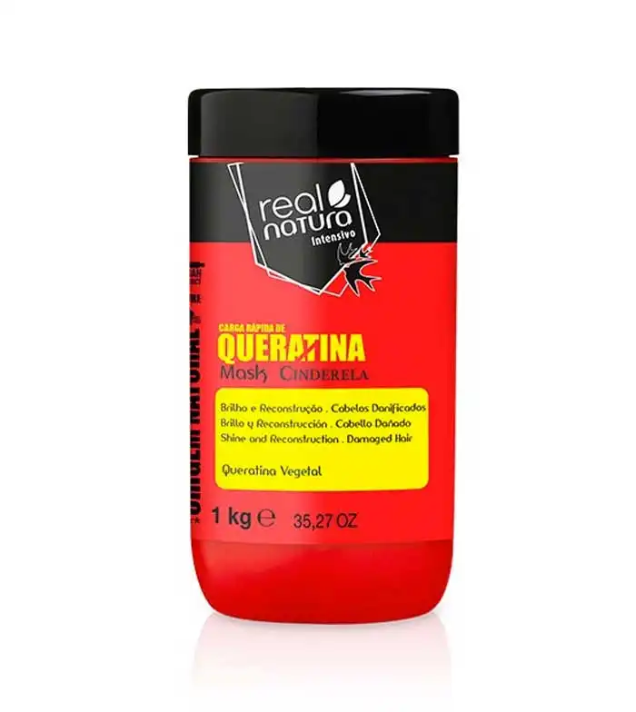 Real Natura - Mascarilla capilar Cinderela carga rápida de queratina 1kg - Cabello dañado - Real Natura - Comparador de precios