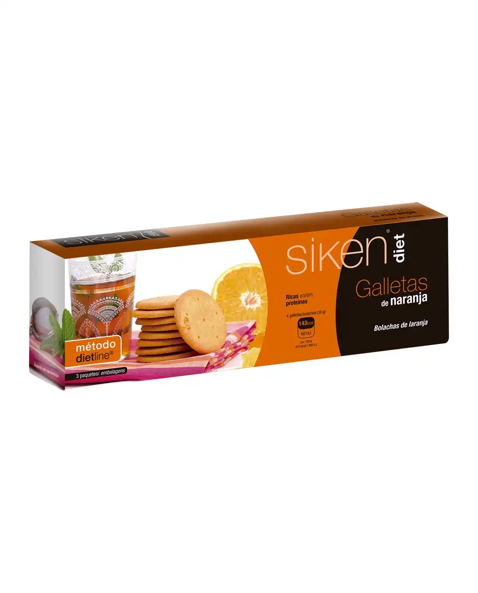 Siken® - Galletas De Naranja 15 Unid Diet - Siken® - Comparador de precios