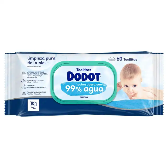 Toallitas Bebé Cuidado Total Aqua - Dodot - Comparador de precios