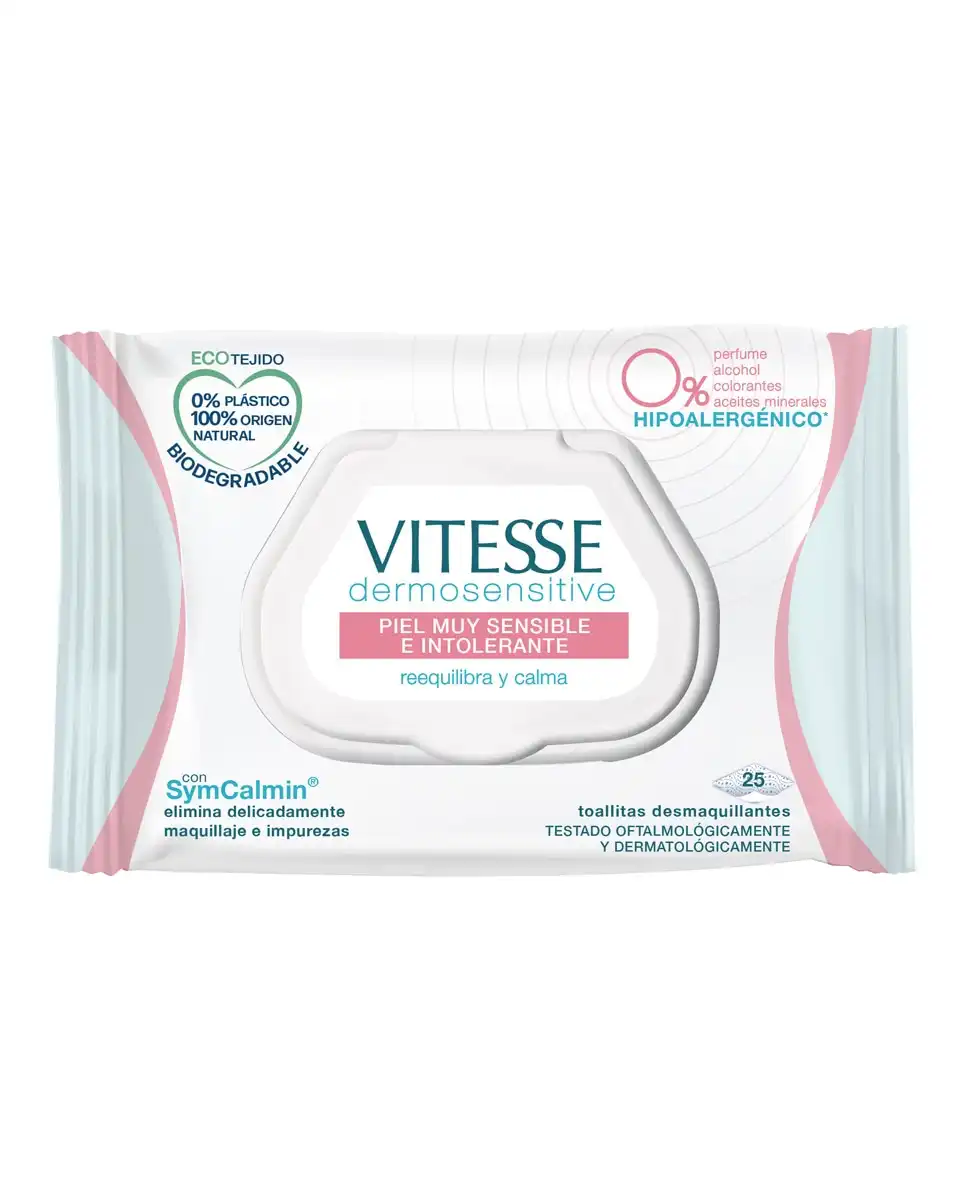 Vitesse - Toallitas Desmaquillantes Piel Sensible Biodegradables - Vitesse - Comparador de precios