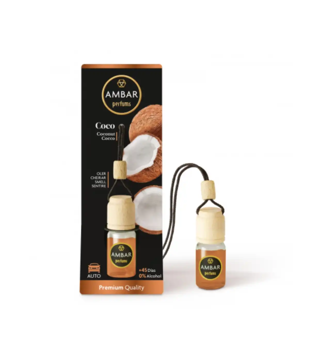 AMBAR Perfums - Ambientador para coche - Coco - Ambar Perfums - Comparador de precios