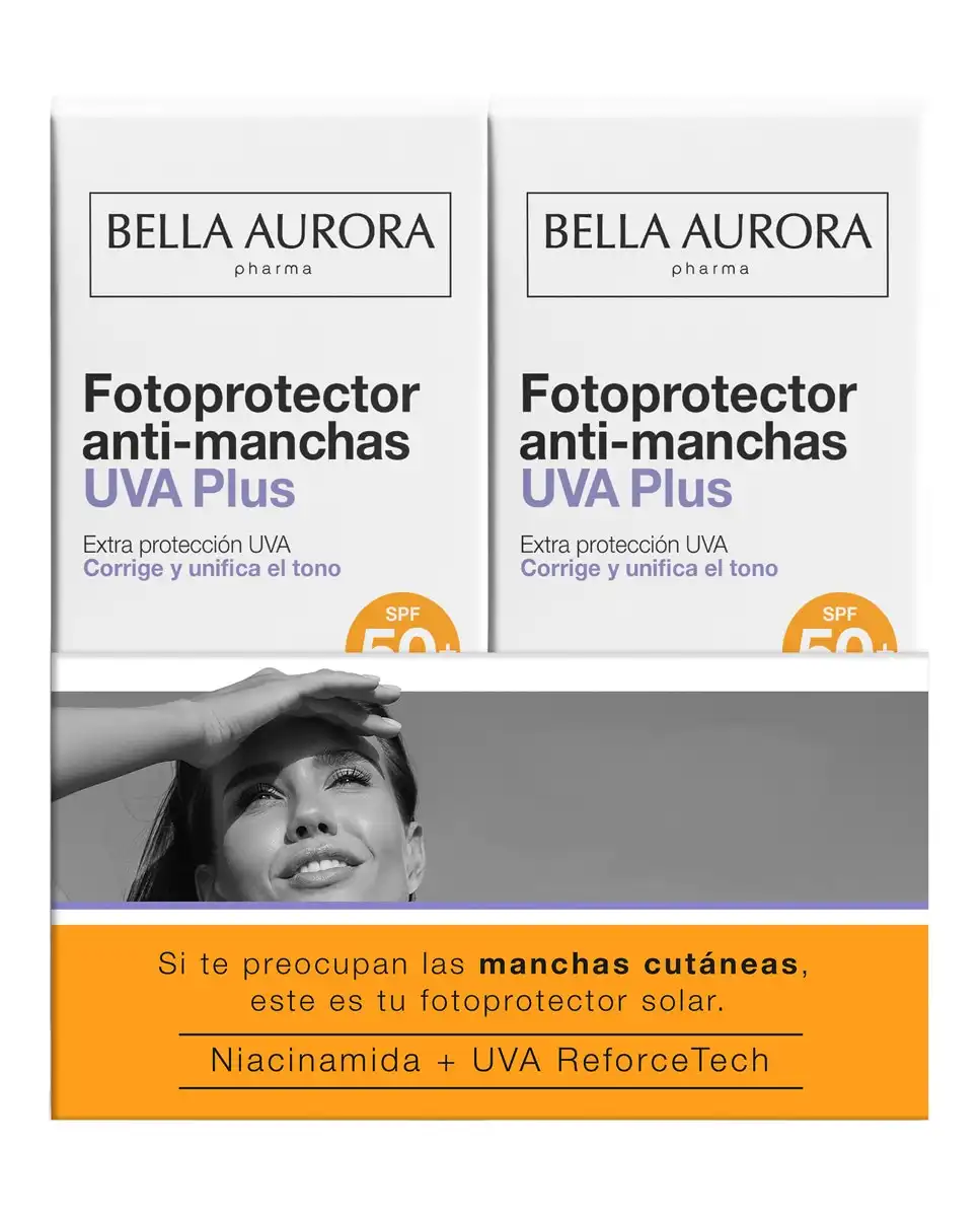 Bella Aurora - Duplo Fotoprotector Uva Plus ProtectBella Aurora. - Bella Aurora - Comparador de precios