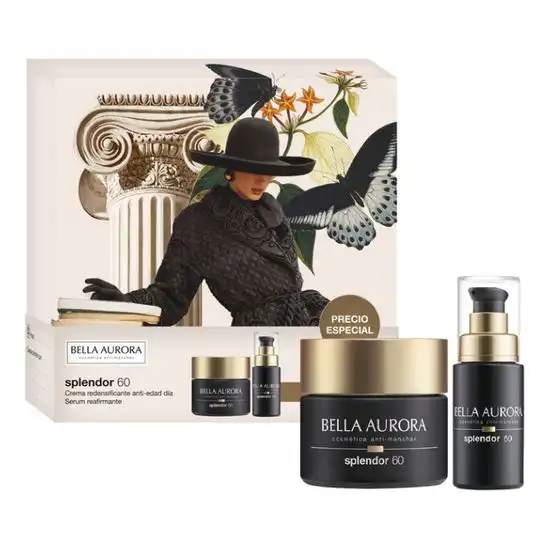 Bella Aurora Splendor 60 Crema Día + Splendor 60 Sérum Reafirmante Estuche 1 und Set Tratamiento Redensificante Día - Bella Aurora - Comparador de precios