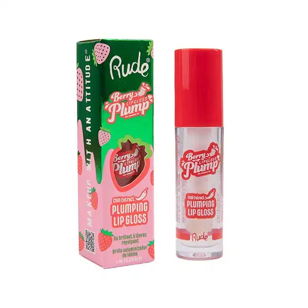 Berry Plump Lip Gloss Crystal Clear - RUDE - Comparador de precios