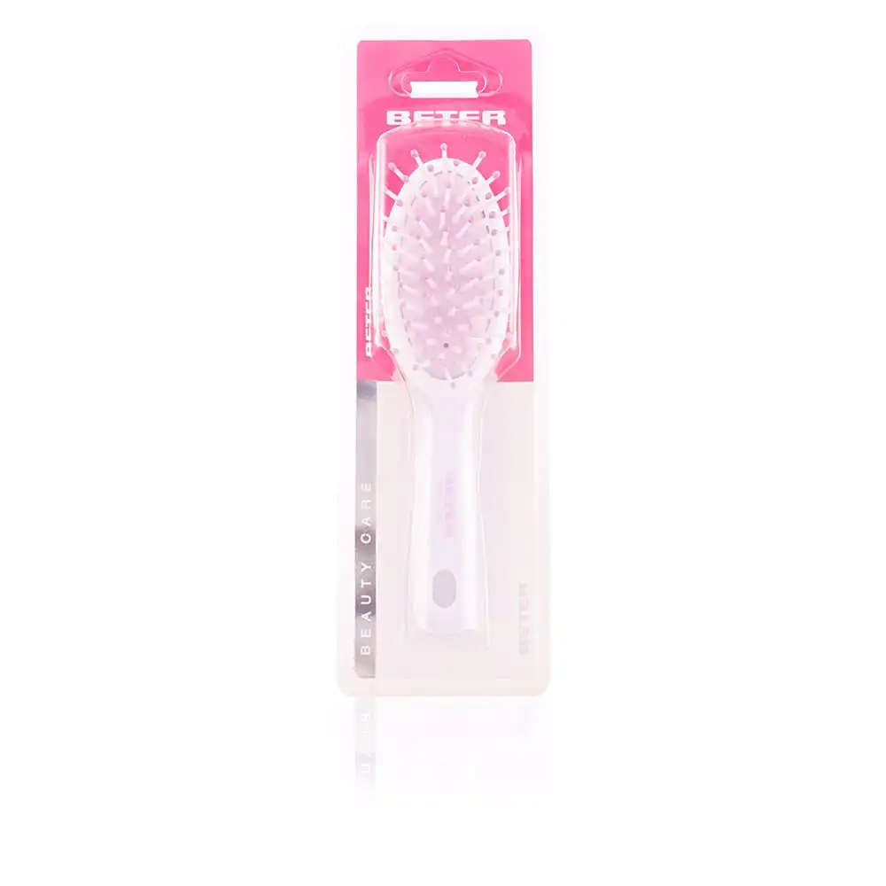Cepillo ovalado neumático, púas nylon color 17,5 cm 1 pz - Beter - Comparador de precios