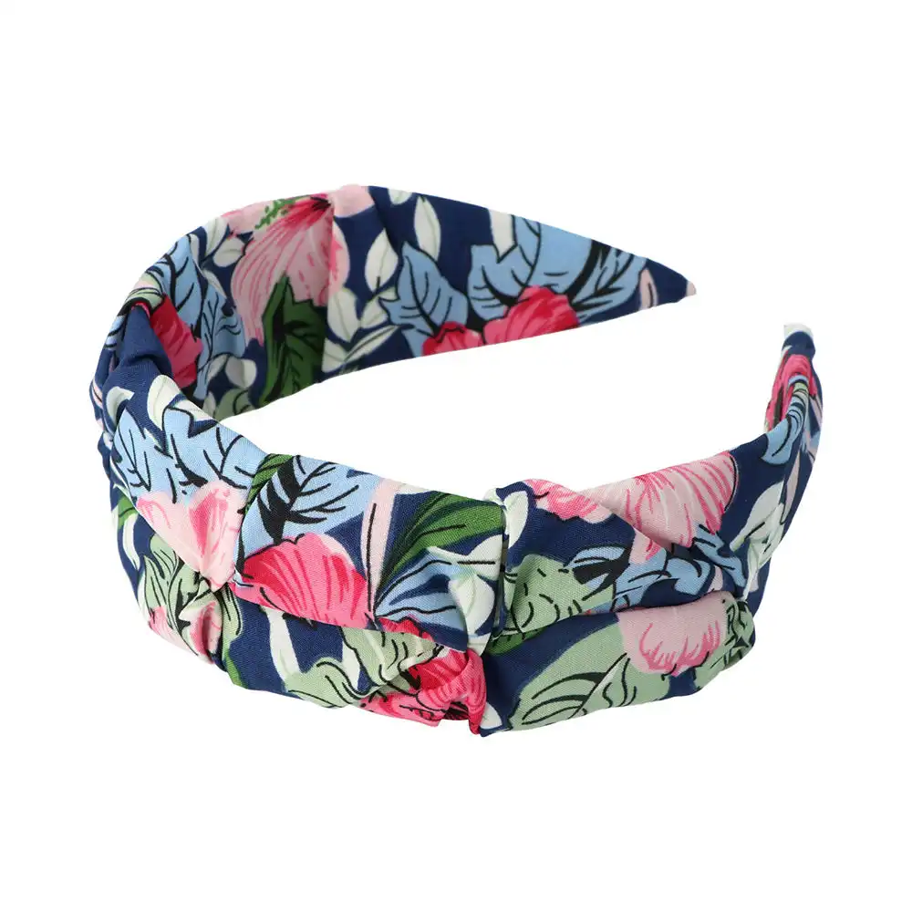 Diadema tela floral con fondo azul 1 u - Inca - Comparador de precios
