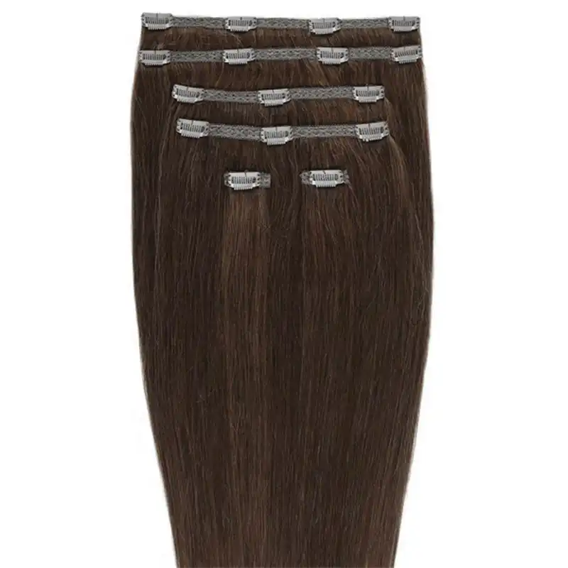 Gold24 - Extensiones Con Clip Gold24 #4 Marrón - 60 Cm Extensiones de cabello 1 pieces Negro unisex - Gold24 - Comparador de precios