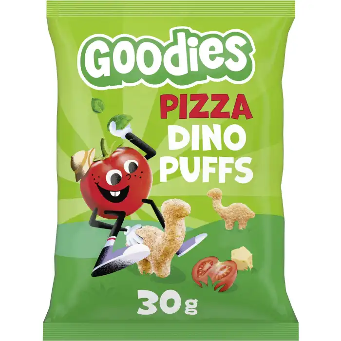 Goodies Snacks Pizza Dino Puffs 30 gr - Hero Baby - Comparador de precios