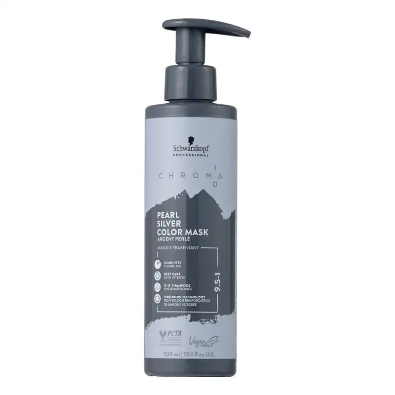 Mascarilla Chroma ID - 300 ml Plata Perlado 9.5-1 - Schwarzkopf - Mascarilla de color para refrescar tonos en casa o añadir tonos pastel al cabello. - Schwarzkopf - Comparador de precios