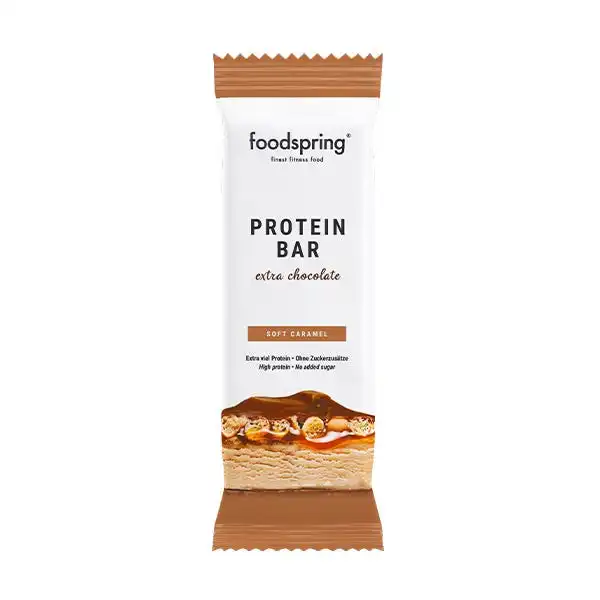 Protein Bar Extra Chocolate Soft Caramel - FOODSPRING - Comparador de precios