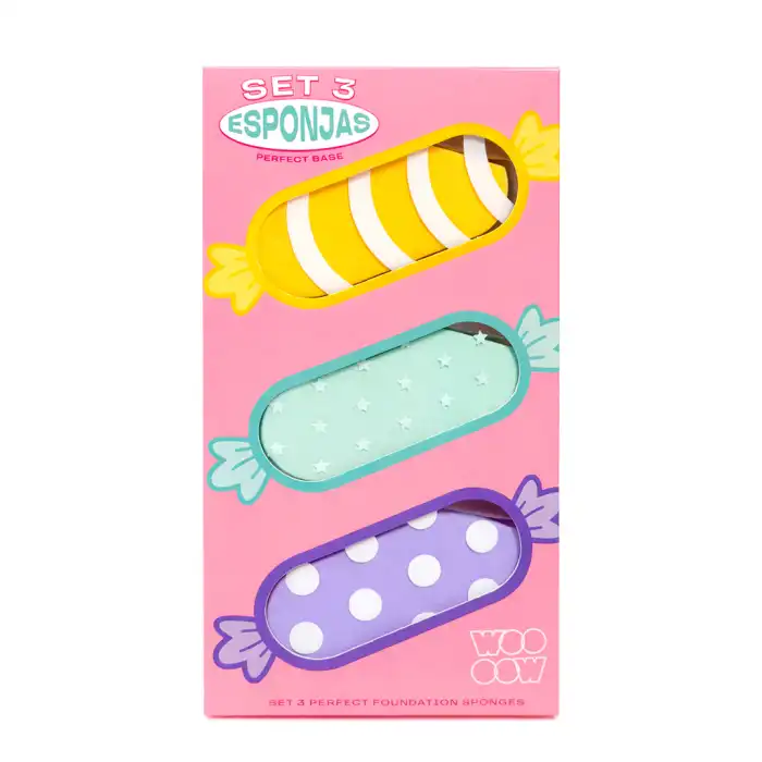 Set 3 Esponjas Faciales Perfect Base 22 gr - Woo oow - Comparador de precios