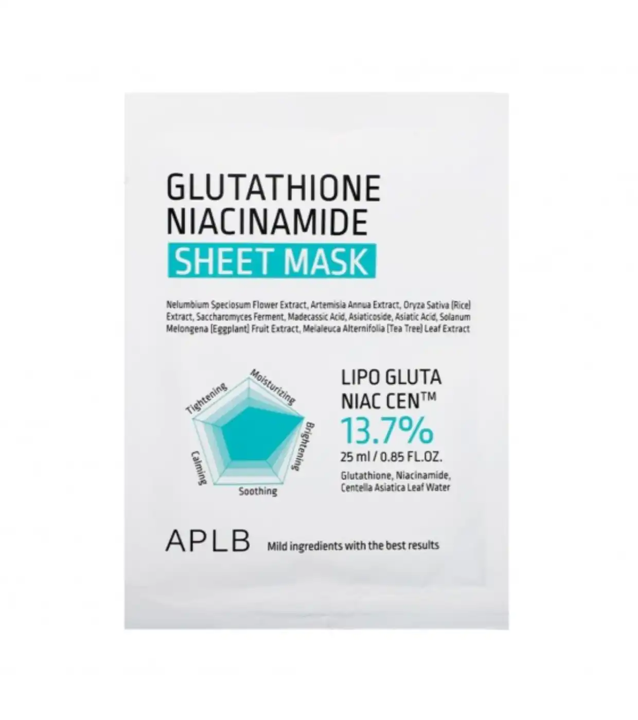 APLB - Mascarilla facial Glutathione Niacinamide - APLB - Comparador de precios