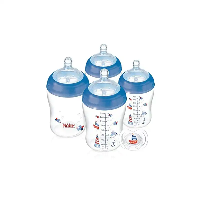 Biberones Nautico Nuby 4x270 Ml - Nuby - Comparador de precios