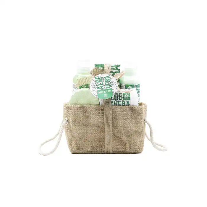 Cesta Arpillera Aloe Vera - Becasan Nature - Comparador de precios