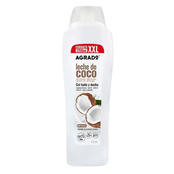 Gel de Baño y Ducha XXL Leche de coco 1250 ml - Agrado - Comparador de precios